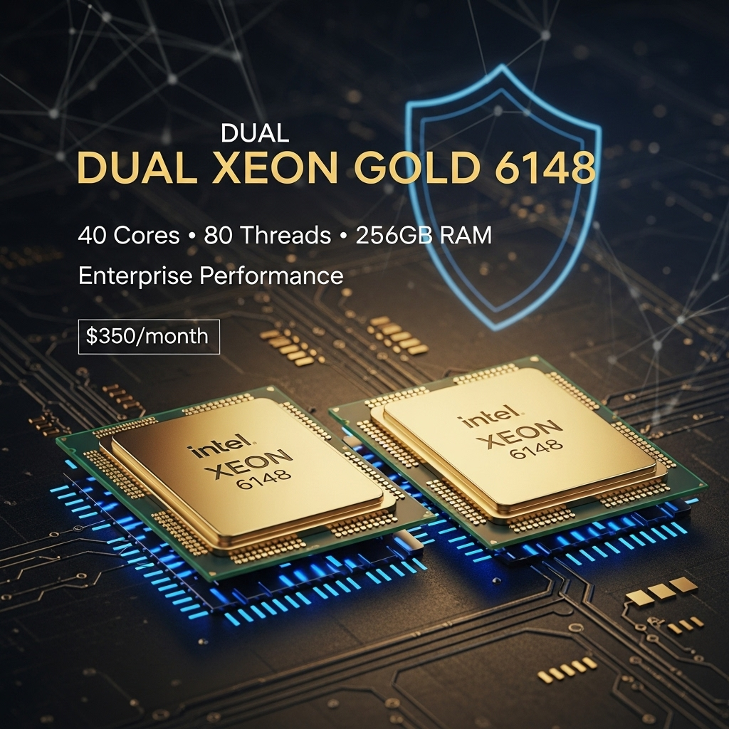 Dedicated server - Dual Intel Xeon Gold 6148