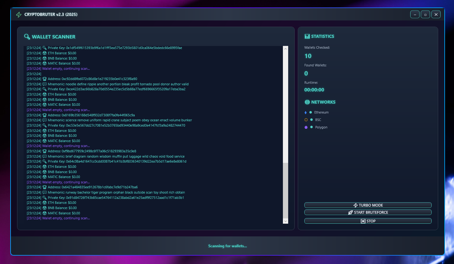CRYPTO BRUTER v2.3 [2025]